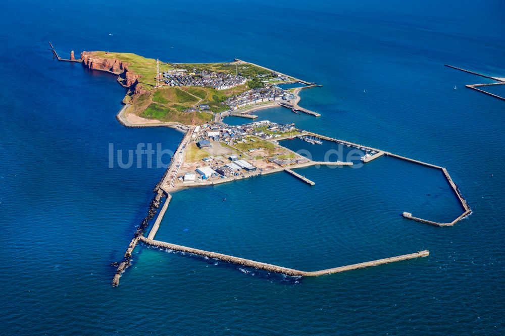 Luftbild Helgoland - Küsten- Landschaft der Insel Helgoland in der Nordsee im Bundesland Schleswig-Holstein, Deutschland