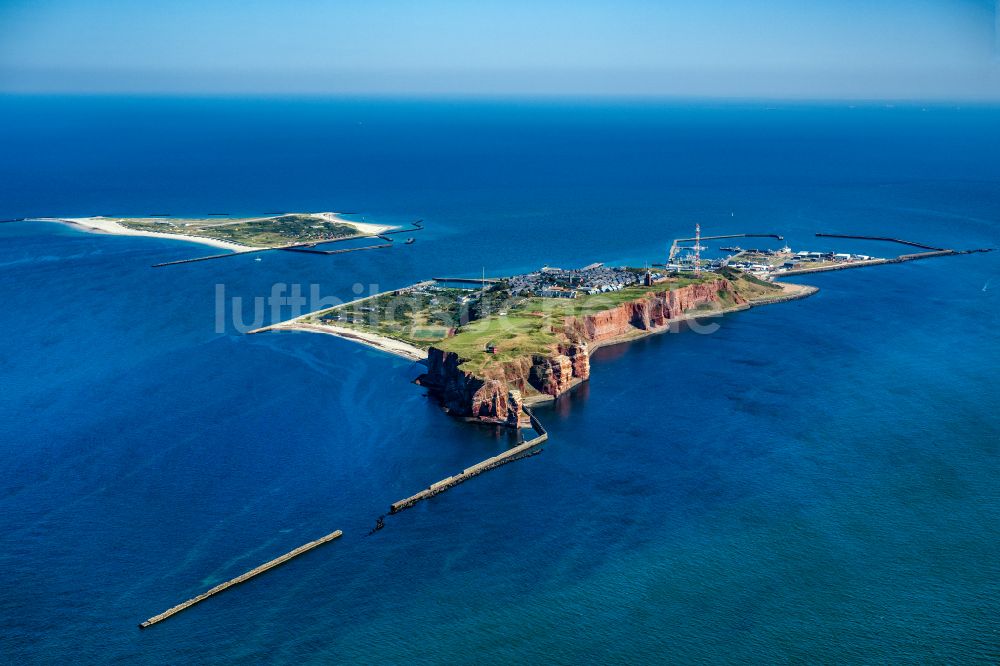 Luftbild Helgoland - Küsten- Landschaft der Insel Helgoland in der Nordsee im Bundesland Schleswig-Holstein, Deutschland