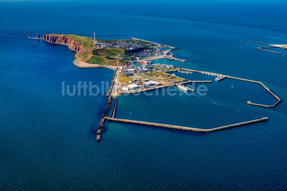 Luftbild Helgoland - Küsten- Landschaft der Insel Helgoland in der Nordsee im Bundesland Schleswig-Holstein, Deutschland