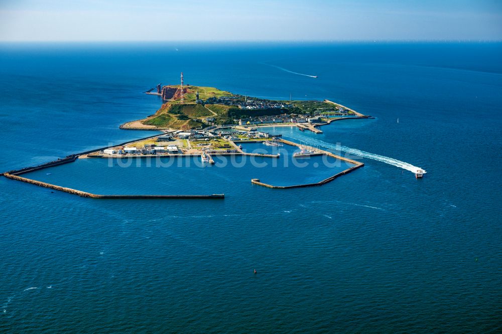 Luftbild Helgoland - Küsten- Landschaft der Insel Helgoland in der Nordsee im Bundesland Schleswig-Holstein, Deutschland