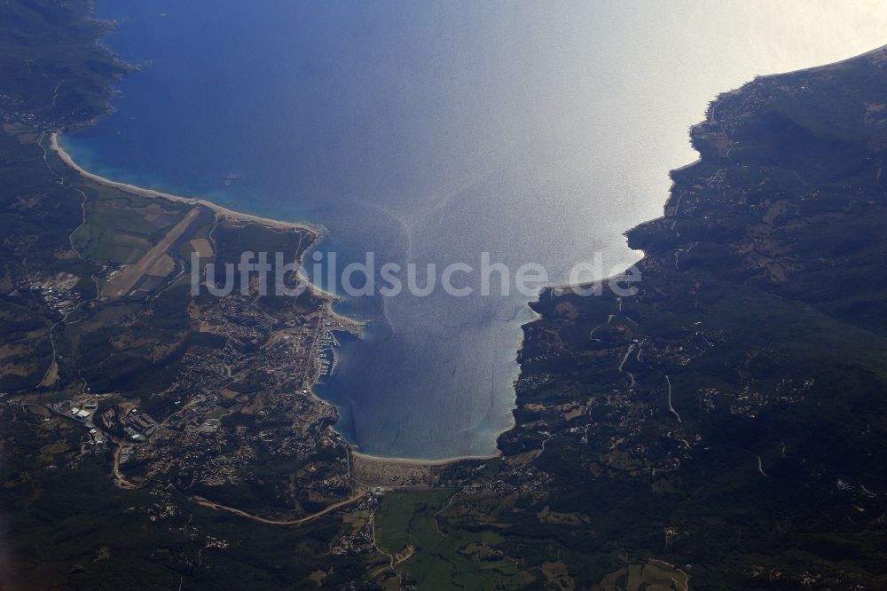 Luftaufnahme Propriano - Küsten- Landschaft der Insel Korsika bei Propriano in Frankreich