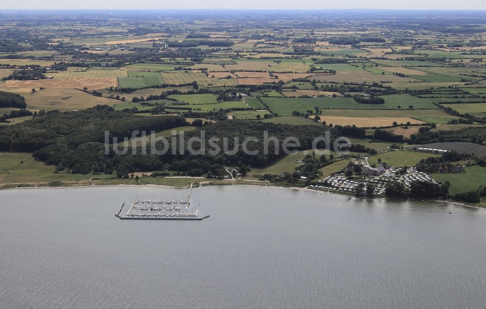 Luftbild Munkbrarup, Bockholmwik - Küsten- Landschaft in Munkbrarup, Bockholmwik im Bundesland Schleswig-Holstein