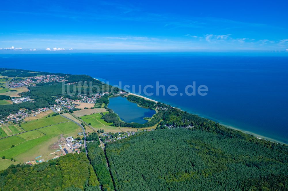 Luftbild Loddin - Küsten- Landschaft am Sandstrand der der Ostsee in Kölpinsee im Bundesland Mecklenburg-Vorpommern, Deutschland