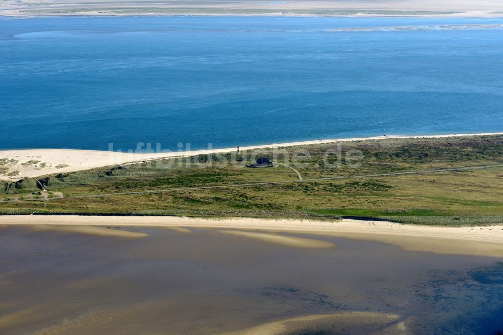 Luftbild List - Küsten- Landschaft am Sandstrand der Nordsee- Insel Sylt in List im Bundesland Schleswig-Holstein