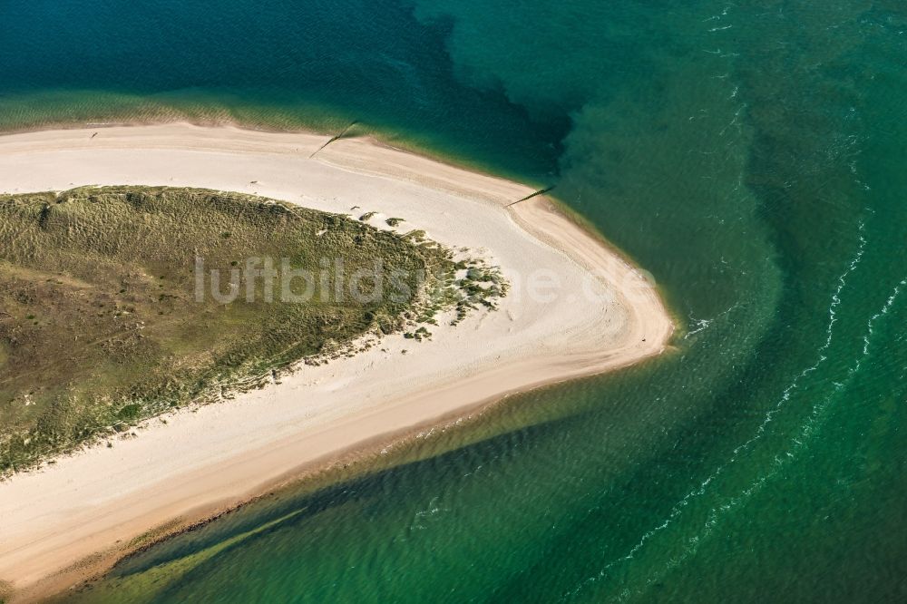 Luftbild List - Küsten- Landschaft am Sandstrand der Nordsee- Insel Sylt in List im Bundesland Schleswig-Holstein