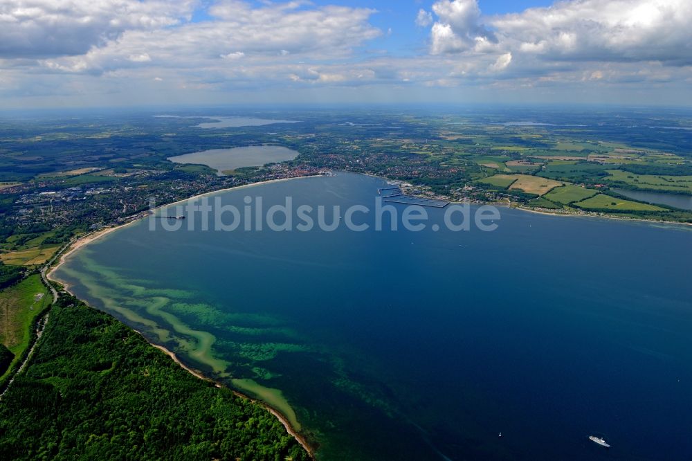 Luftaufnahme Altenhof - Küsten- Landschaft am Sandstrand der Ostsee in Altenhof im Bundesland Schleswig-Holstein