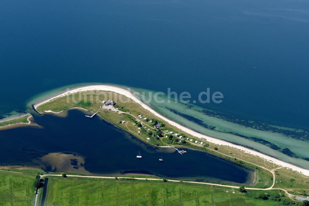 Luftbild Altenhof - Küsten- Landschaft am Sandstrand der Ostsee in Aschau im Bundesland Schleswig-Holstein