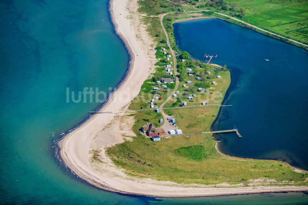 Luftbild Altenhof - Küsten- Landschaft am Sandstrand der Ostsee in Aschau im Bundesland Schleswig-Holstein