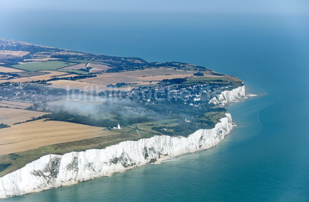 Luftbild Dover - Küsten- Landschaft an der Steilküste bei Dover in England, Vereinigtes Königreich