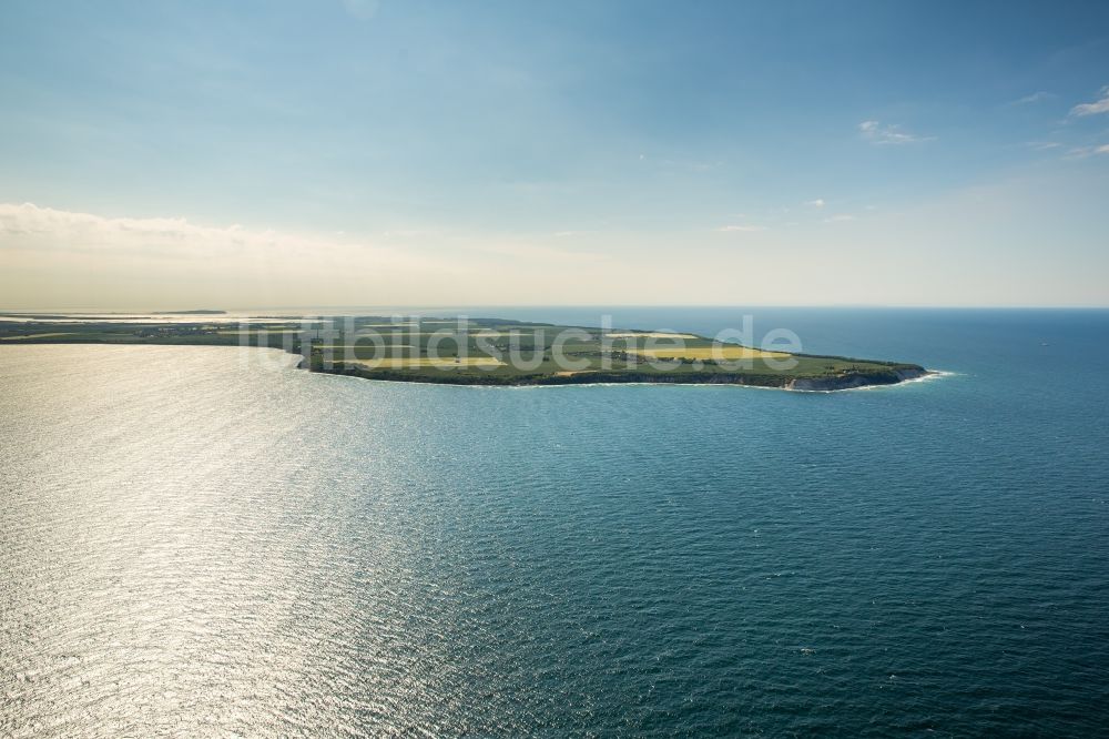 Putgarten von oben - Küsten- Landschaft an der Steilküste der Insel Rügen im Ortsteil Arkona in Putgarten im Bundesland Mecklenburg-Vorpommern