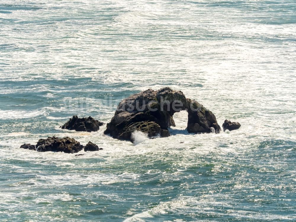 Luftaufnahme San Francisco - Küsten- Landschaft an der Steilküste der South Bay in San Francisco in Kalifornien, USA