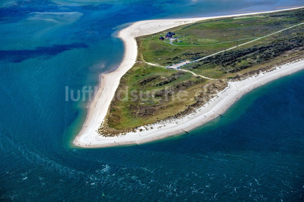 Luftbild List - Küsten- Landschaft am Sylter Ellenbogen in List auf Sylt im Bundesland Schleswig-Holstein, Deutschland