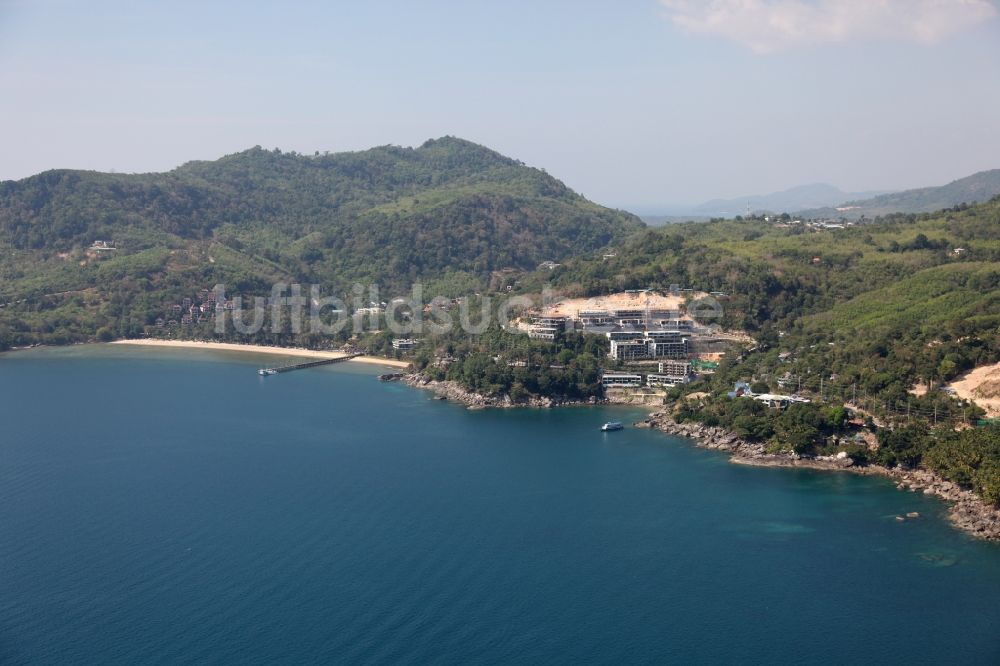 Luftaufnahme Kammala - Küstenabschnitt bei Kammala auf der Insel Phuket in Thailand