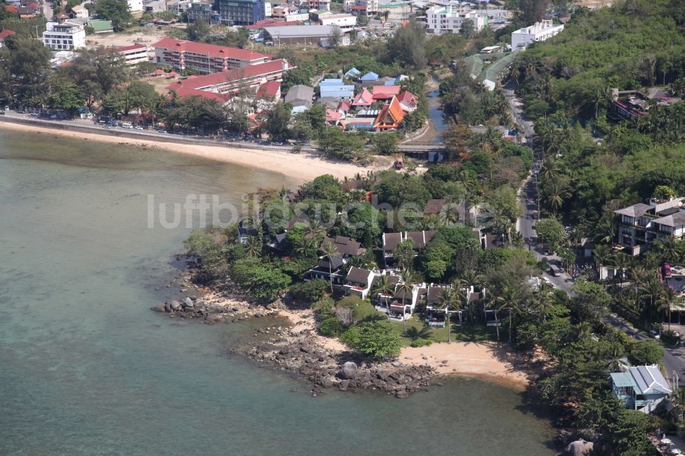 Luftaufnahme Kammala - Küstenabschnitt bei Kammala auf der Insel Phuket in Thailand