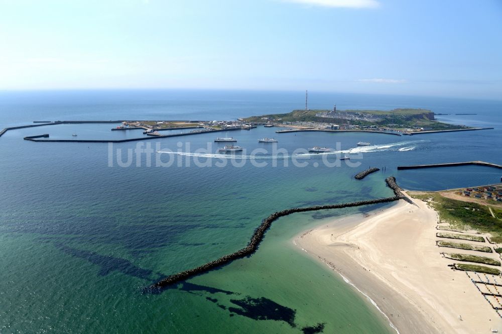 Luftbild Helgoland - Küstenbereich der Helgoland-Düne - Insel in der Nordsee im Bundesland Schleswig-Holstein