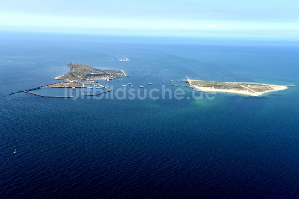 Luftbild Helgoland - Küstenbereich der Helgoland und Helgoland-Düne - Inseln in der Nordsee im Bundesland Schleswig-Holstein