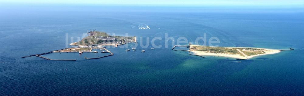 Luftaufnahme Helgoland - Küstenbereich der Helgoland und Helgoland-Düne - Inseln in der Nordsee im Bundesland Schleswig-Holstein