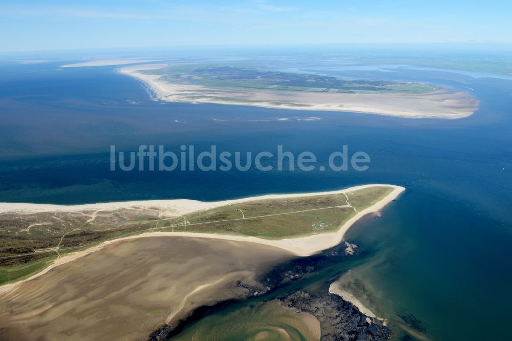 List von oben - Küstenbereich der Insel Sylt in List im Bundesland Schleswig-Holstein