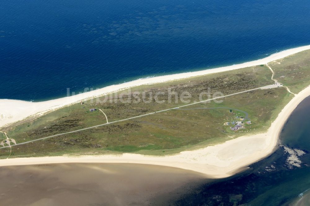 List von oben - Küstenbereich der Insel Sylt in List im Bundesland Schleswig-Holstein