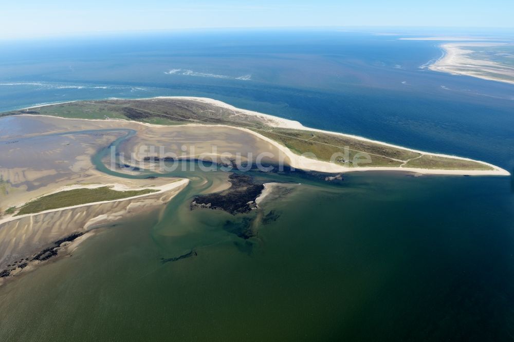 List aus der Vogelperspektive: Küstenbereich der Insel Sylt in List im Bundesland Schleswig-Holstein