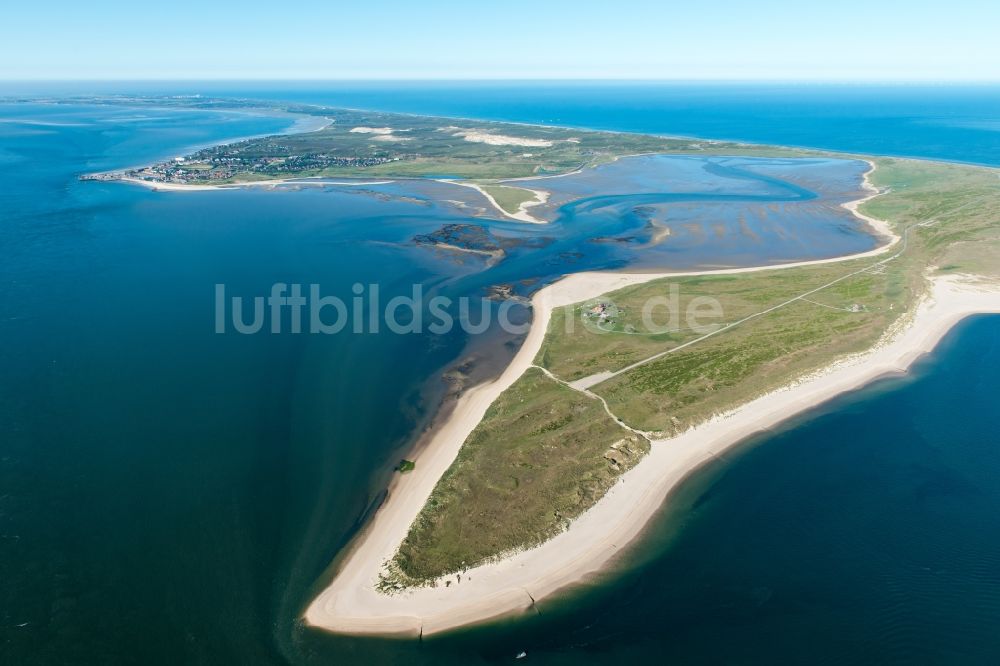 List aus der Vogelperspektive: Küstenbereich der Insel Sylt in List im Bundesland Schleswig-Holstein