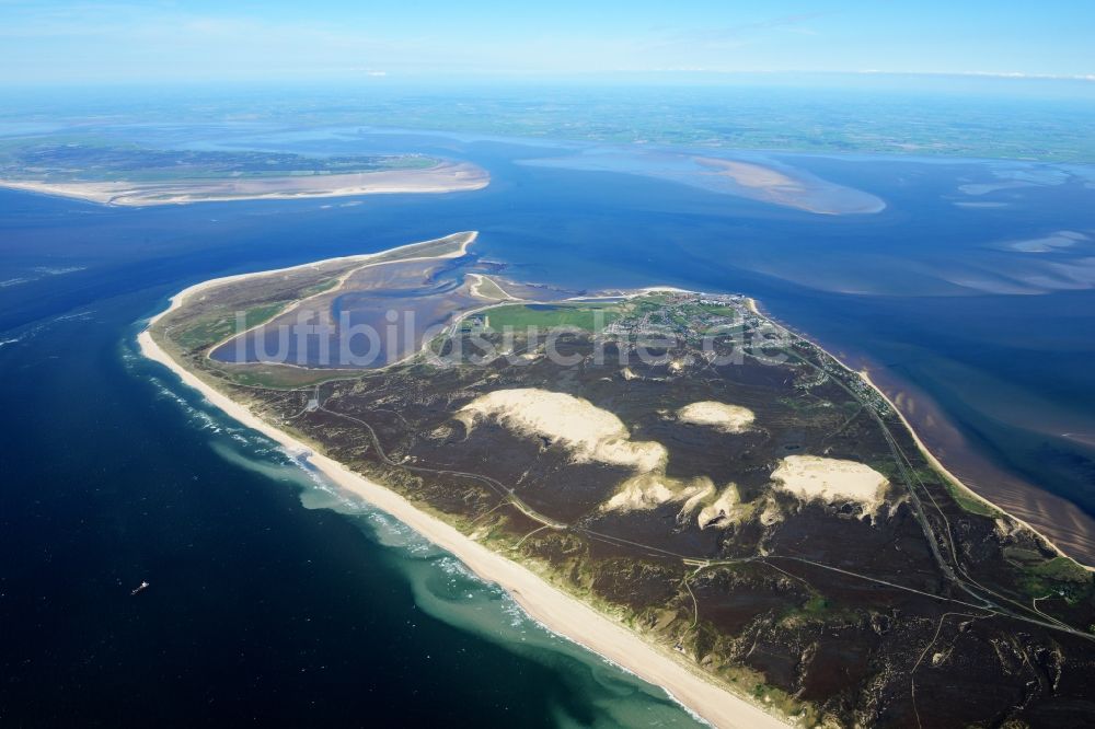 Luftaufnahme List - Küstenbereich der Insel Sylt an der Nord - Insel in List im Bundesland Schleswig-Holstein