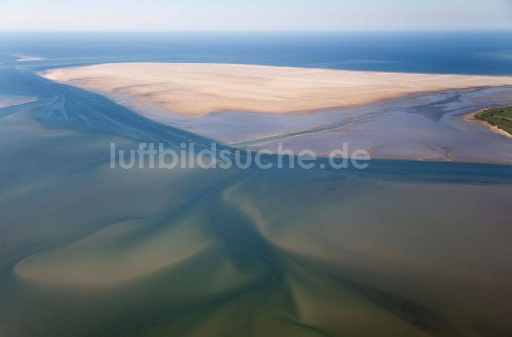 Ribe aus der Vogelperspektive: Küstenbereich der Mandö - Insel in Ribe in Dänemark