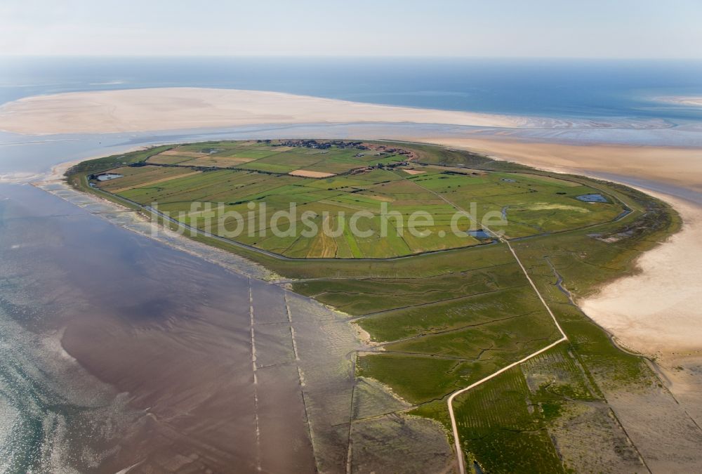 Ribe von oben - Küstenbereich der Mandö - Insel in Ribe in Dänemark