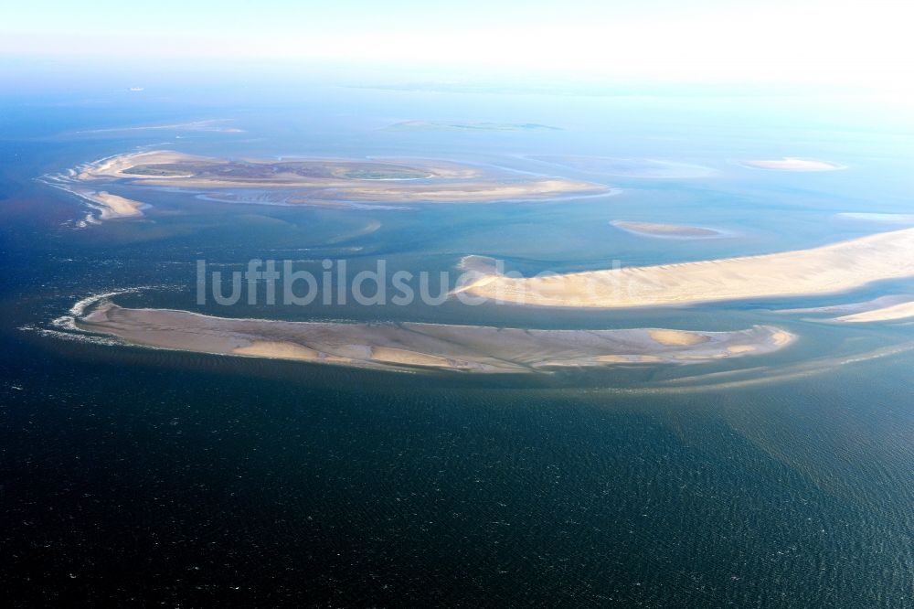 Luftbild Nigehörn - Küstenbereich des Naturschutz- Reservates und Vogelschutzgebietes - Insel in Nigehörn im Bundesland Hamburg