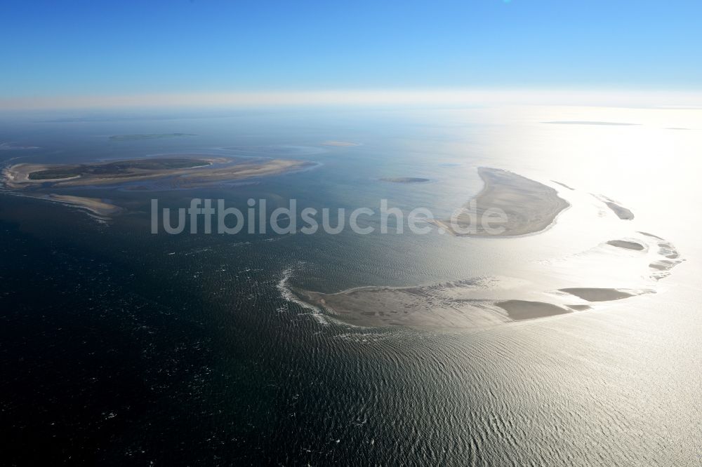 Luftbild Nigehörn - Küstenbereich des Naturschutz- Reservates und Vogelschutzgebietes - Insel in Nigehörn im Bundesland Hamburg