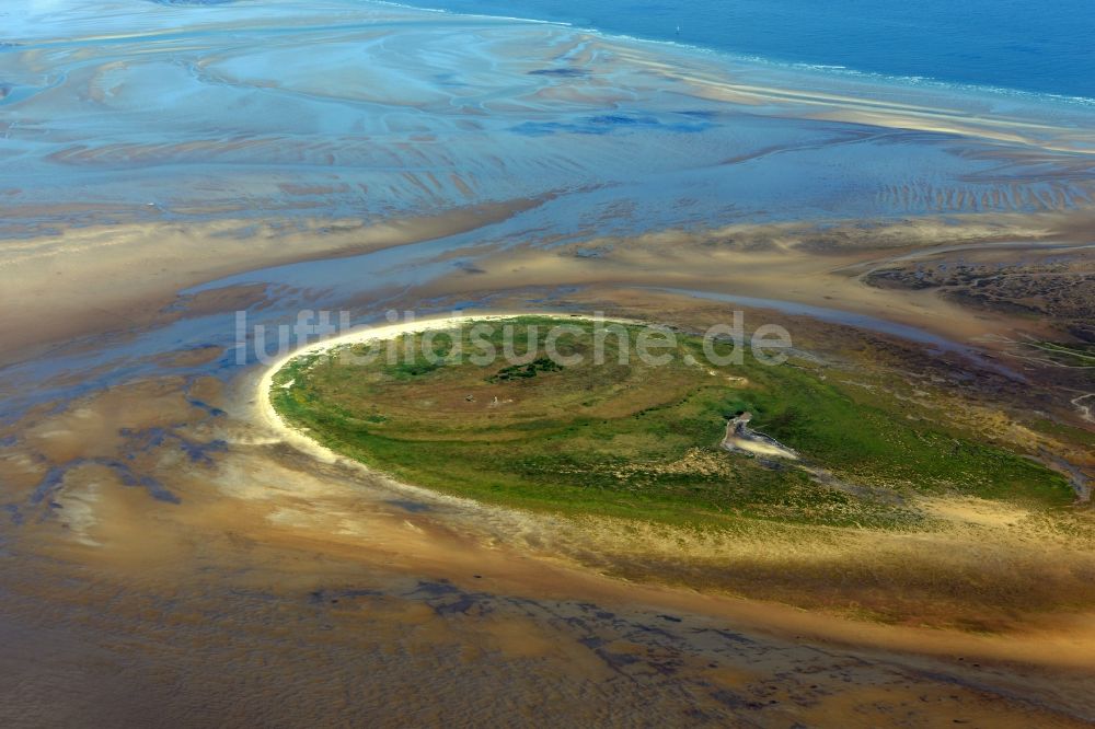 Luftaufnahme Nigehörn - Küstenbereich des Naturschutz- Reservates und Vogelschutzgebietes - Insel in Nigehörn im Bundesland Hamburg