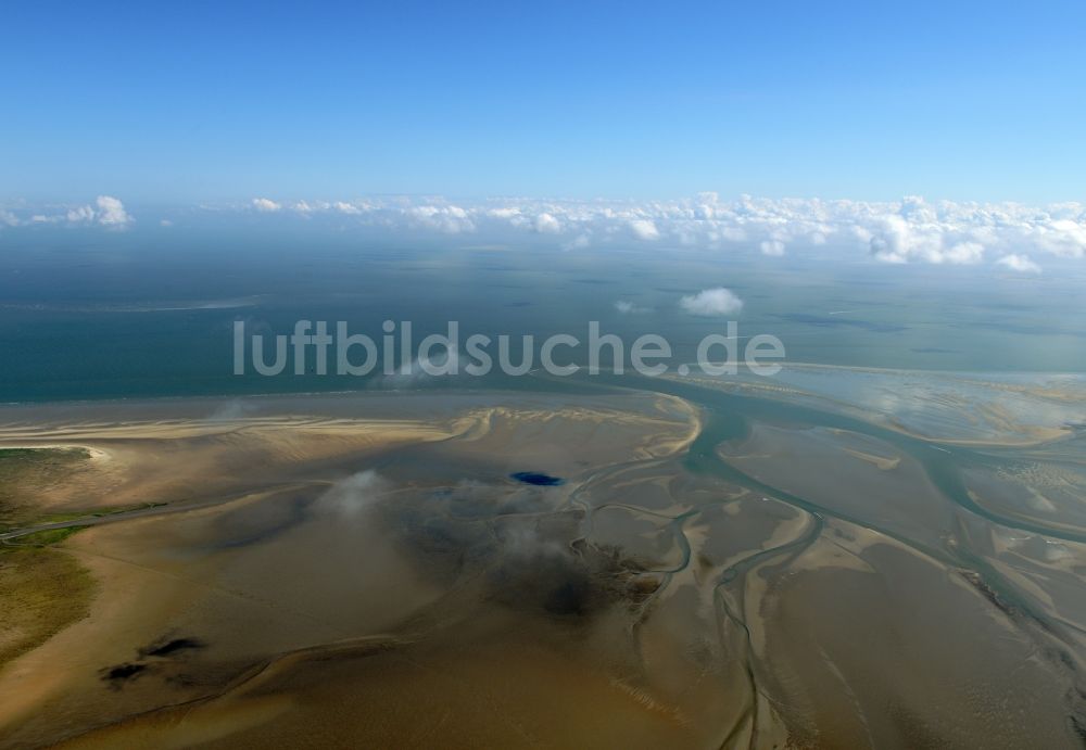 Luftbild Nigehörn - Küstenbereich des Naturschutz- Reservates und Vogelschutzgebietes - Insel in Nigehörn im Bundesland Hamburg