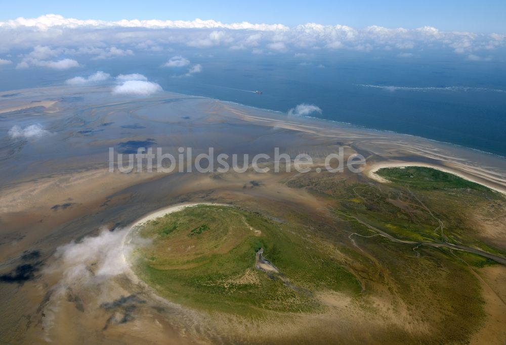 Luftbild Nigehörn - Küstenbereich des Naturschutz- Reservates und Vogelschutzgebietes - Insel in Nigehörn im Bundesland Hamburg