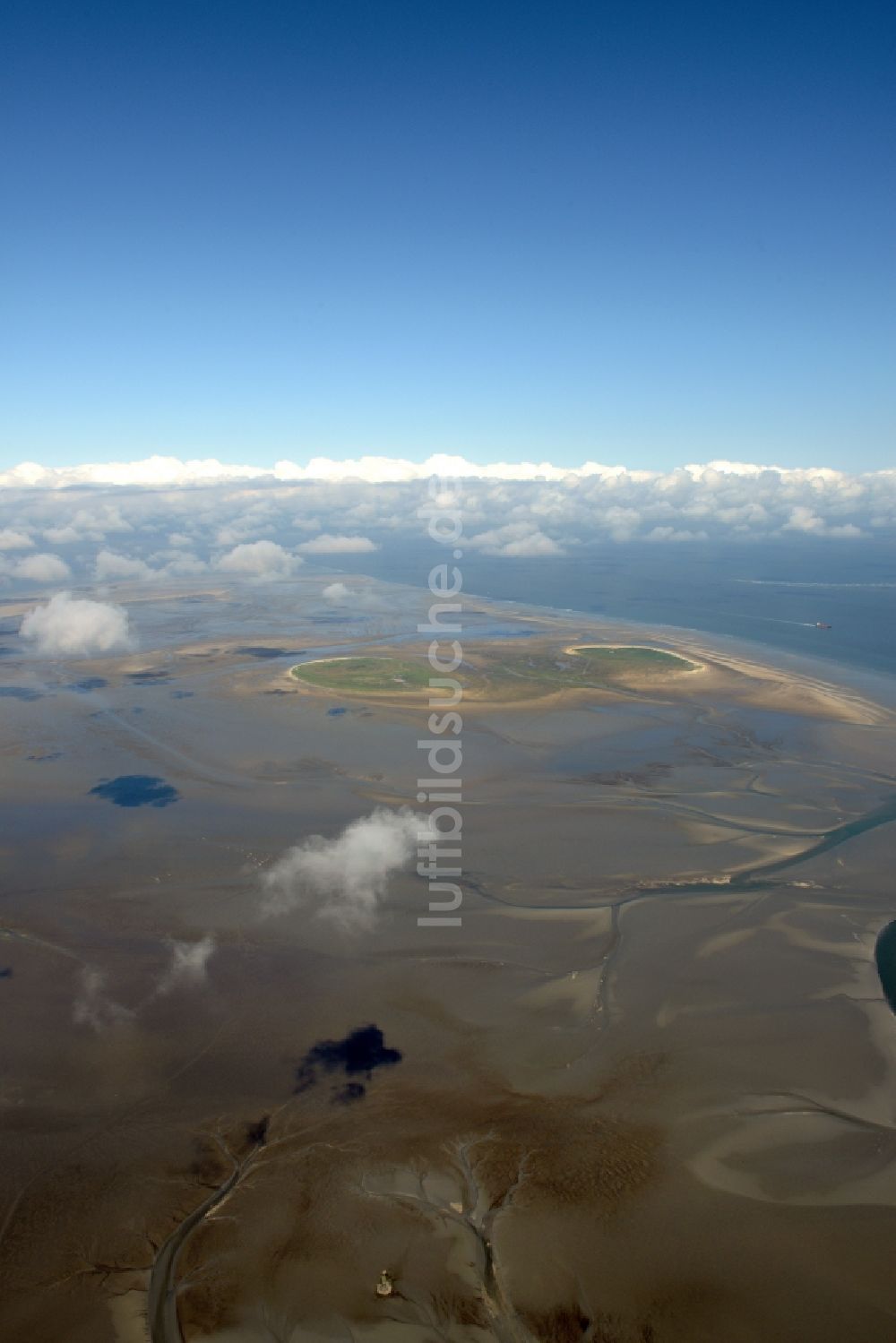 Luftaufnahme Nigehörn - Küstenbereich des Naturschutz- Reservates und Vogelschutzgebietes - Insel in Nigehörn im Bundesland Hamburg