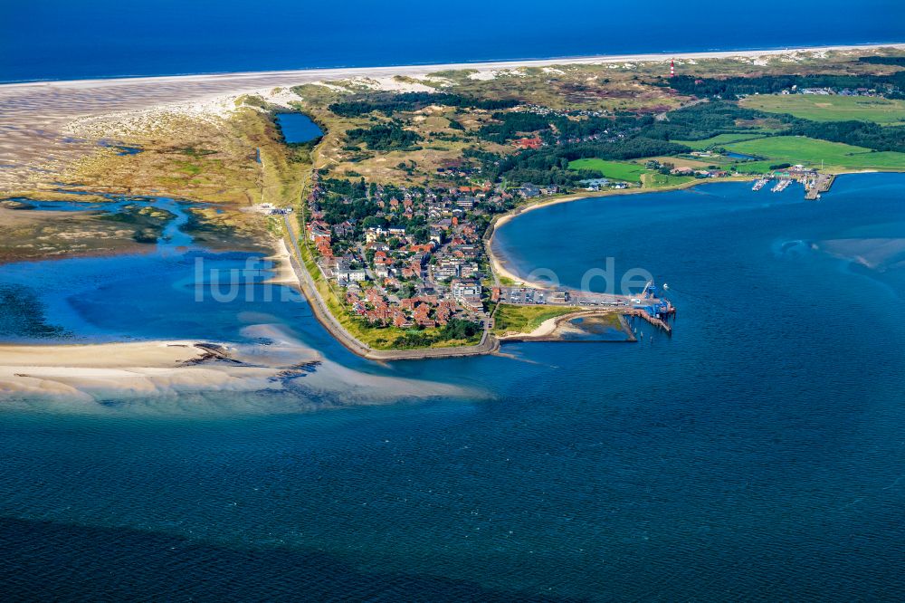 Luftbild Wittdün auf Amrum - Küstenbereich der Nordsee - Insel Amrum im Bundesland Schleswig-Holstein