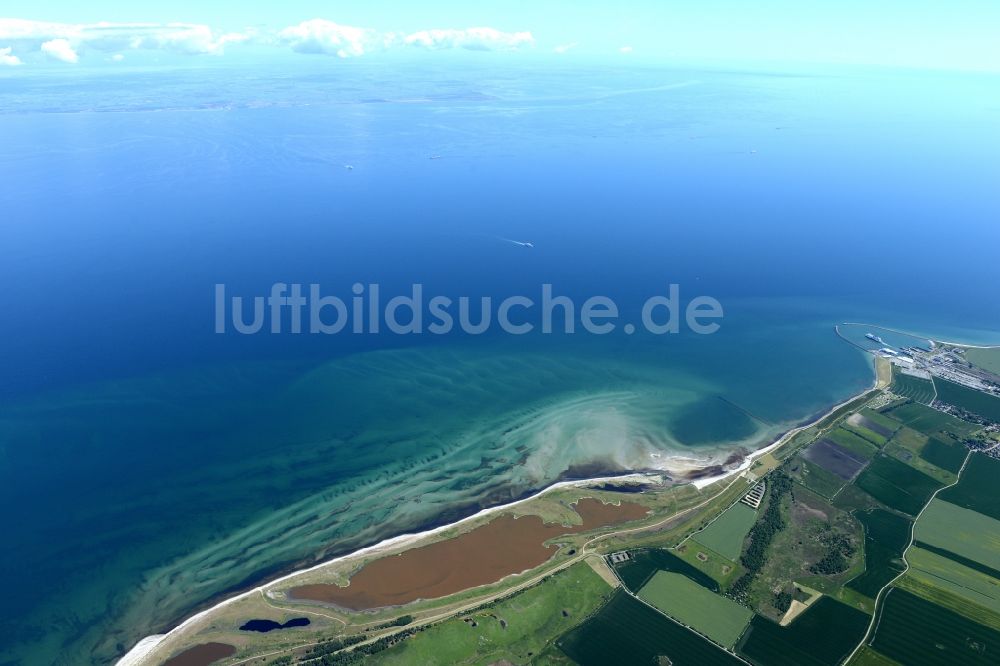 Luftaufnahme Fehmarn - Küstenbereich der Nordsee - Insel in Fehmarn im Bundesland Schleswig-Holstein