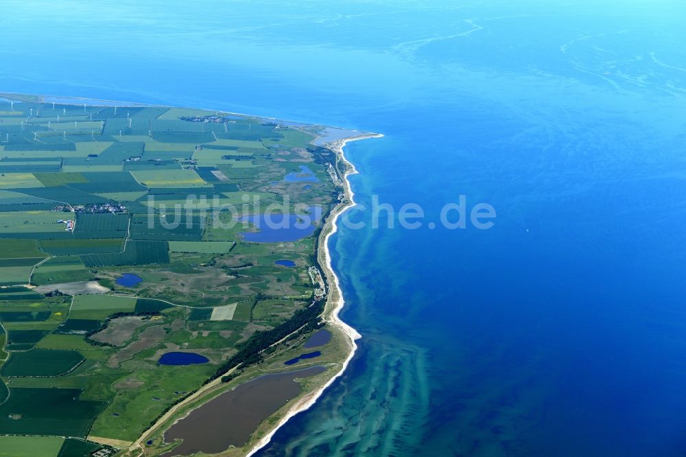 Fehmarn aus der Vogelperspektive: Küstenbereich der Nordsee - Insel in Fehmarn im Bundesland Schleswig-Holstein