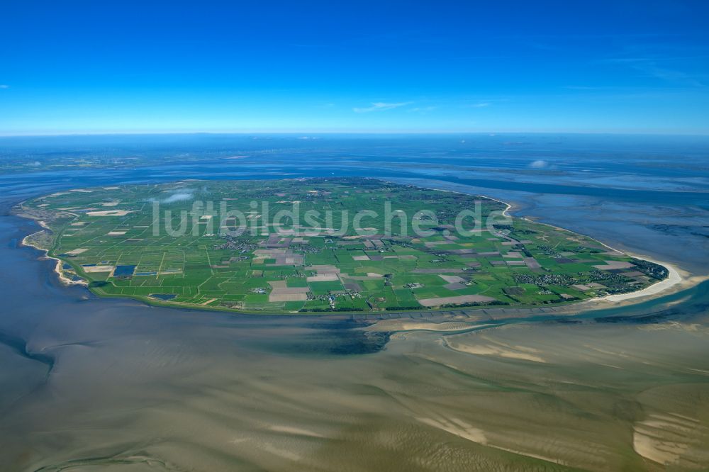 Luftaufnahme Föhr - Küstenbereich der Nordsee - Insel Föhr in Nieblum im Bundesland Schleswig-Holstein