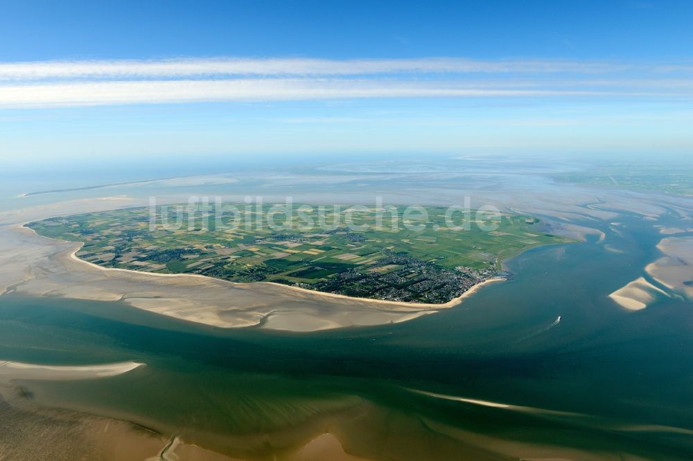 Luftaufnahme Föhr - Küstenbereich der Nordsee - Insel in Föhr im Bundesland Schleswig-Holstein