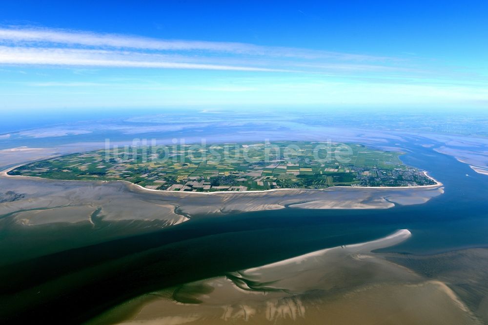 Föhr von oben - Küstenbereich der Nordsee - Insel in Föhr im Bundesland Schleswig-Holstein