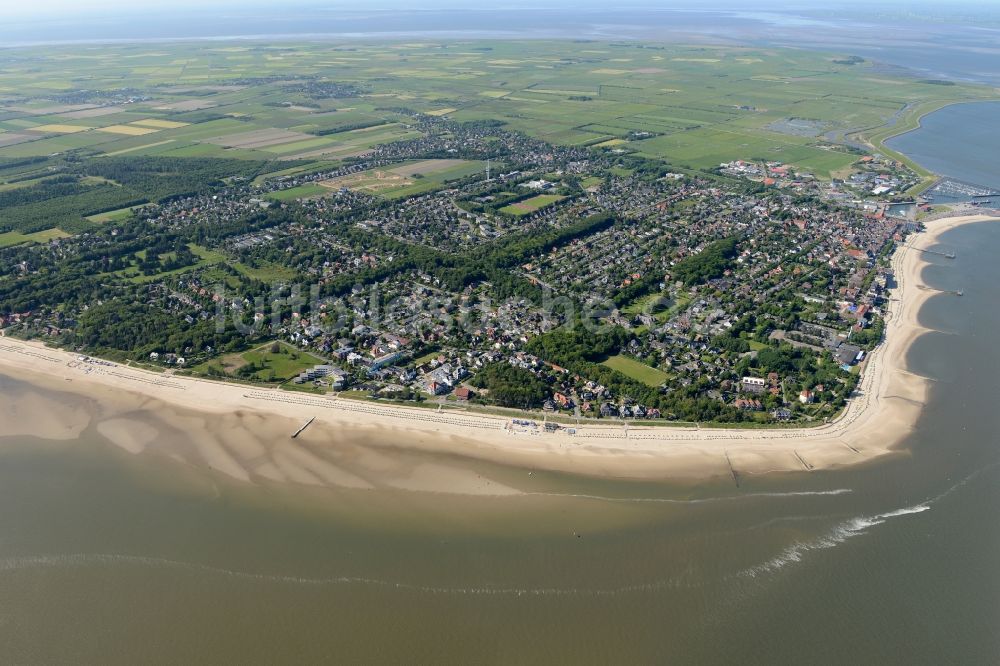 Luftaufnahme Föhr - Küstenbereich der Nordsee - Insel in Föhr im Bundesland Schleswig-Holstein