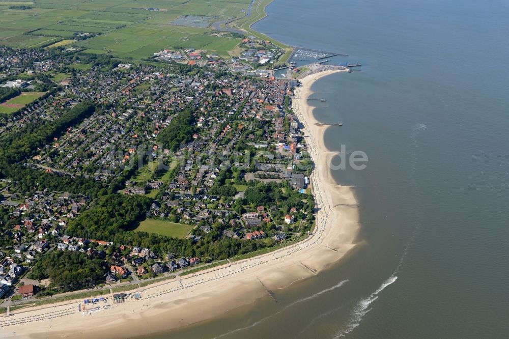 Föhr von oben - Küstenbereich der Nordsee - Insel in Föhr im Bundesland Schleswig-Holstein