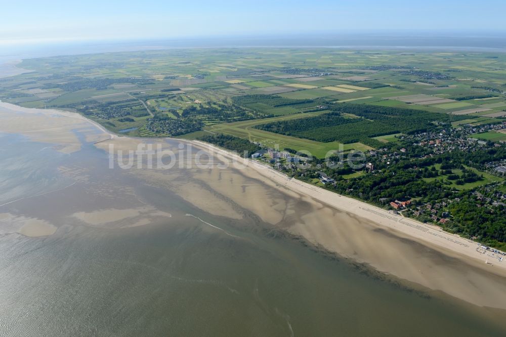 Föhr von oben - Küstenbereich der Nordsee - Insel in Föhr im Bundesland Schleswig-Holstein