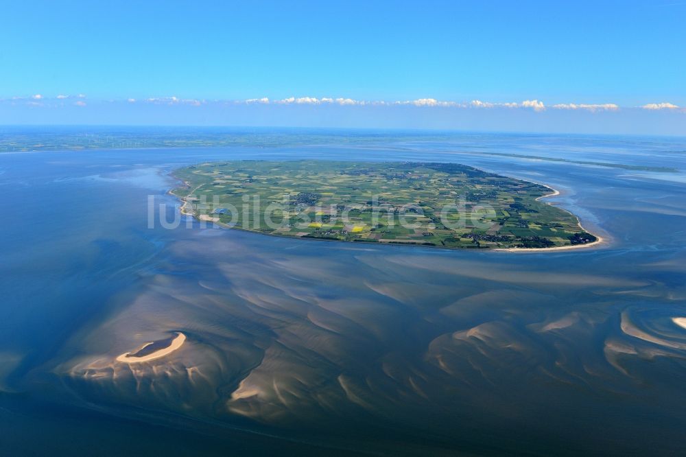 Föhr von oben - Küstenbereich der Nordsee - Insel in Föhr im Bundesland Schleswig-Holstein