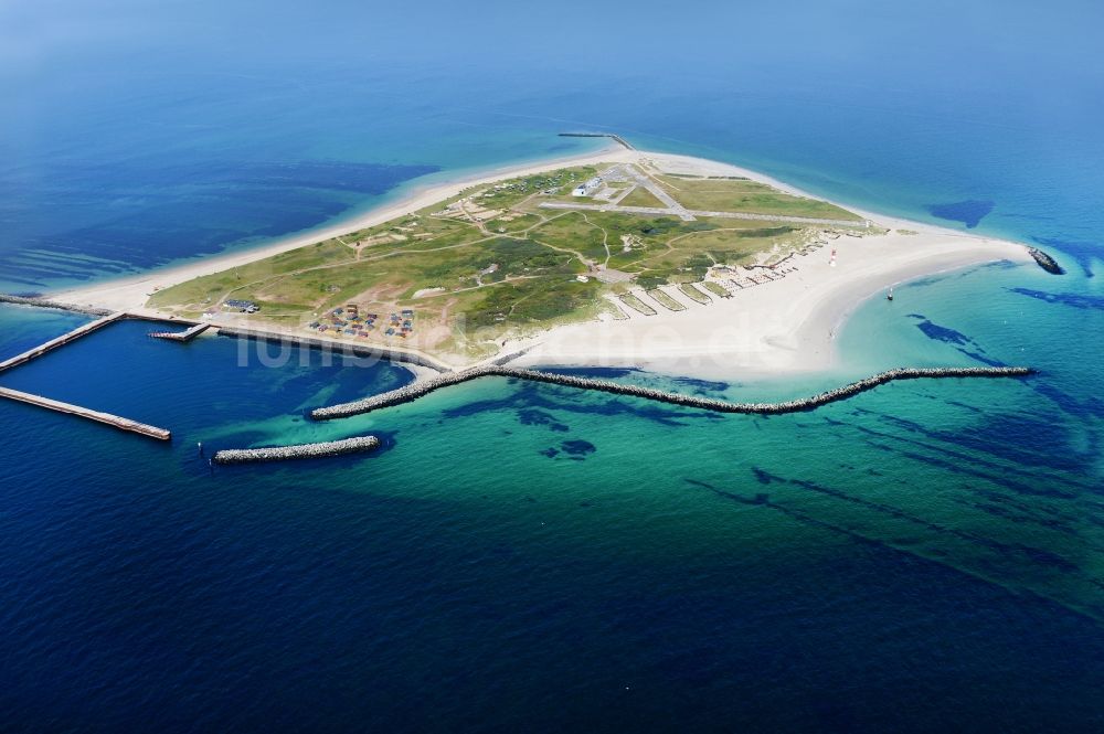 Luftbild Helgoland - Küstenbereich der Nordsee - Insel Helgoland-Dühne in Helgoland im Bundesland Schleswig-Holstein