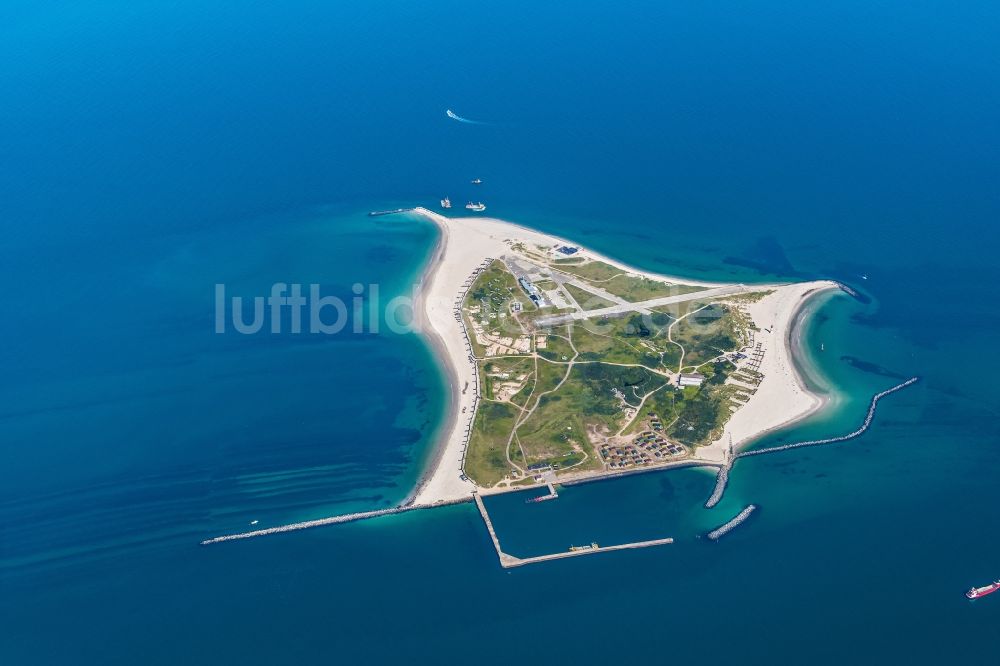 Luftbild Helgoland - Küstenbereich der Nordsee - Insel Helgoland-Dühne in Helgoland im Bundesland Schleswig-Holstein