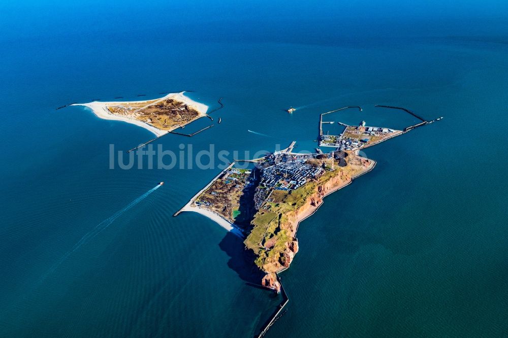 Luftbild Helgoland - Küstenbereich der Nordsee - Insel Helgoland mit dem Lummenfelsen im Bundesland Schleswig-Holstein