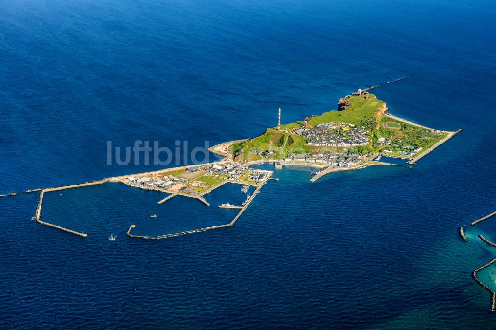 Helgoland aus der Vogelperspektive: Küstenbereich Nordsee - Insel in Helgoland im Bundesland Schleswig-Holstein, Deutschland