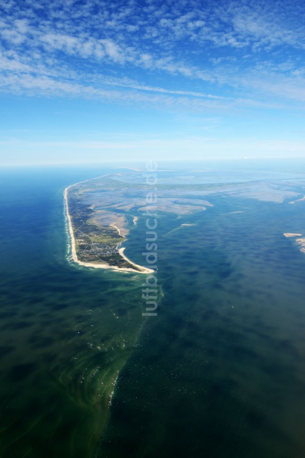 Hörnum (Sylt) von oben - Küstenbereich der Nordsee - Insel in Hörnum ( Sylt ) im Bundesland Schleswig-Holstein