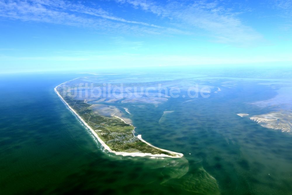 Luftaufnahme Hörnum (Sylt) - Küstenbereich der Nordsee - Insel in Hörnum ( Sylt ) im Bundesland Schleswig-Holstein